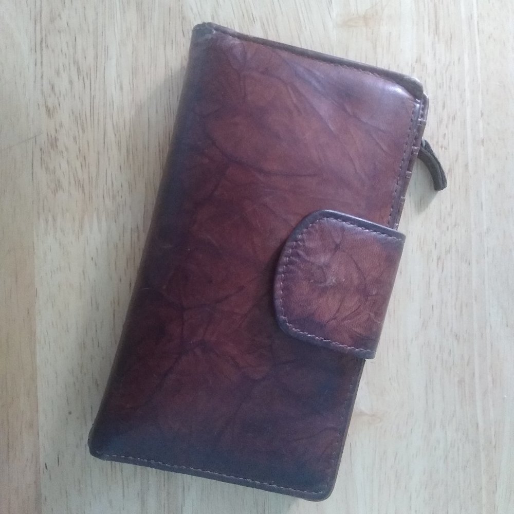 Croft and Barrow Leather Trifold Women's Wallet & Checkbook